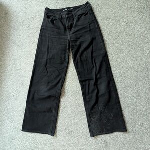 Old Navy High-Rise Wow Wide-Leg Jeans in Black